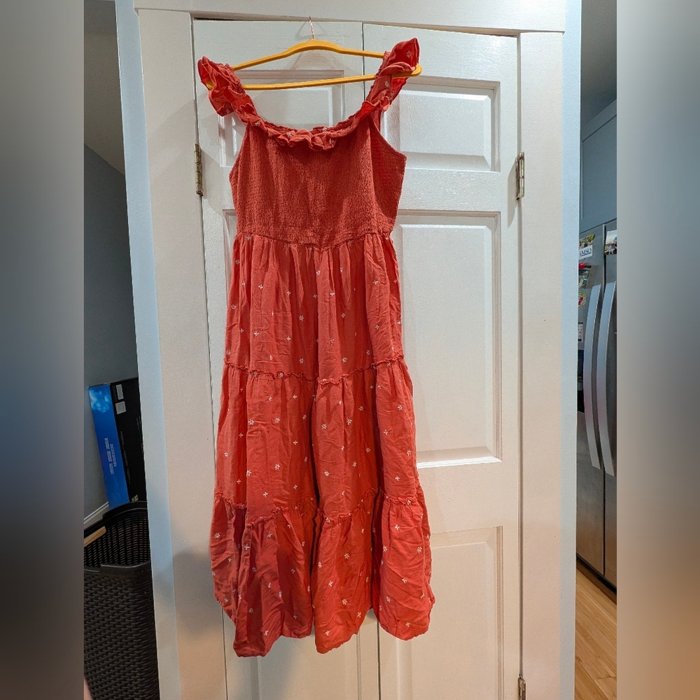 Old Navy Women's Ruffled Coral Dress